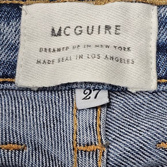 McGuire Denim Ibiza High Rise Ankle Tuxedo Stripe Jeans Style #246A, Size 27 - Picture 10 of 11